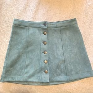 NWT Faux Suede Skirt